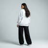 White Crewneck Unisex Sweatshirt - Basic