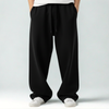 Baggy Unisex Wide Leg Sweatpants - Black