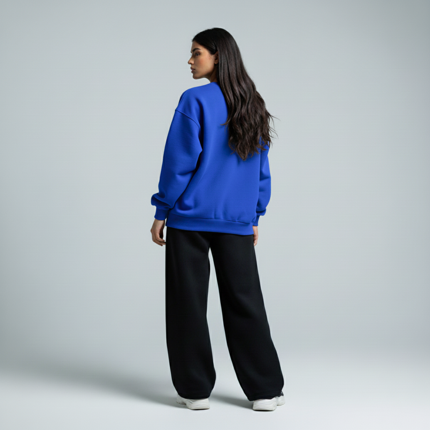 Royal Blue Crewneck Unisex Sweatshirt - Basic