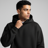 Black Oversized Unisex Hoodie - Basic