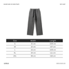 Washed Unisex Heavy Wide Leg Sweatpants - Grey