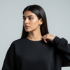 Black Crewneck Unisex Sweatshirt - Basic