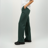 Dark Green Unisex Straight Leg Sweatpants - Basic