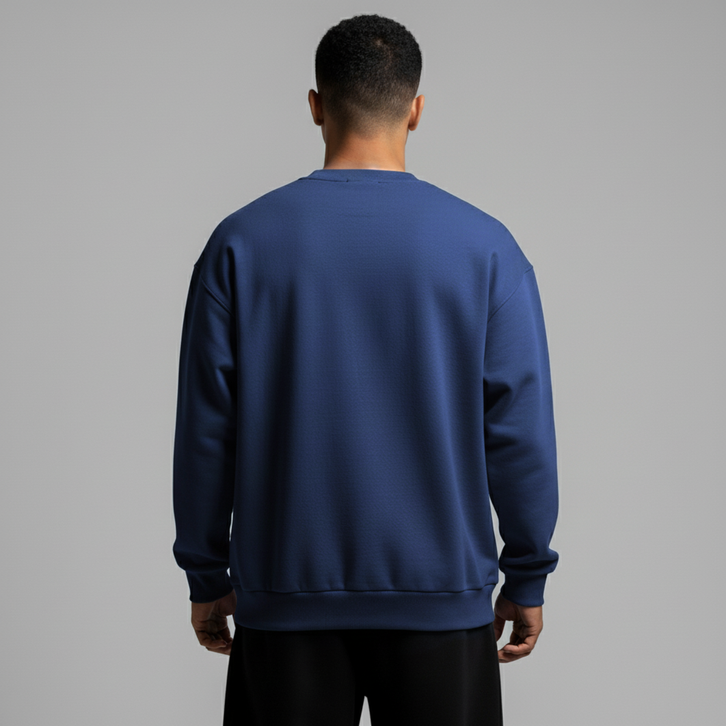 Navy Crewneck Unisex Sweatshirt - Basic