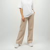 Beige Unisex Straight Leg Sweatpants - Basic