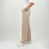 Beige Unisex Straight Leg Sweatpants - Basic