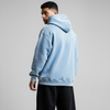Washed Oversized Unisex Hoodie - Baby Blue