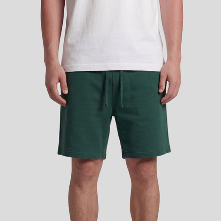 Dark Green Unisex Regular Summer Shorts