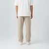 Beige Unisex Straight Leg Sweatpants - Basic