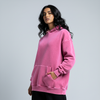 Washed Oversized Unisex Hoodie - Pink