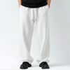 Baggy Unisex Wide Leg Sweatpants - White