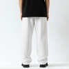 Baggy Unisex Wide Leg Sweatpants - White