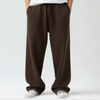 Baggy Unisex Wide Leg Sweatpants - Brown