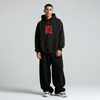Black Oversized Unisex Hoodie - Ace