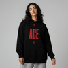 Black Oversized Unisex Hoodie - Ace