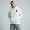 White Oversized Unisex Hoodie - Ancient warrior