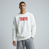 White Crewneck Unisex Sweatshirt - Asakusa