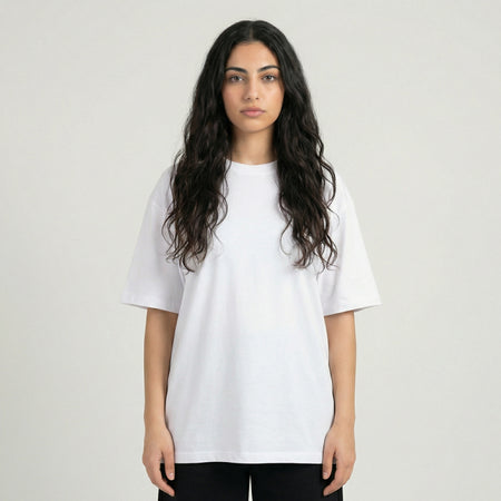 Oversized Heavy Unisex T-Shirt - White