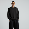 Black Crewneck Unisex Sweatshirt - The boogie cat