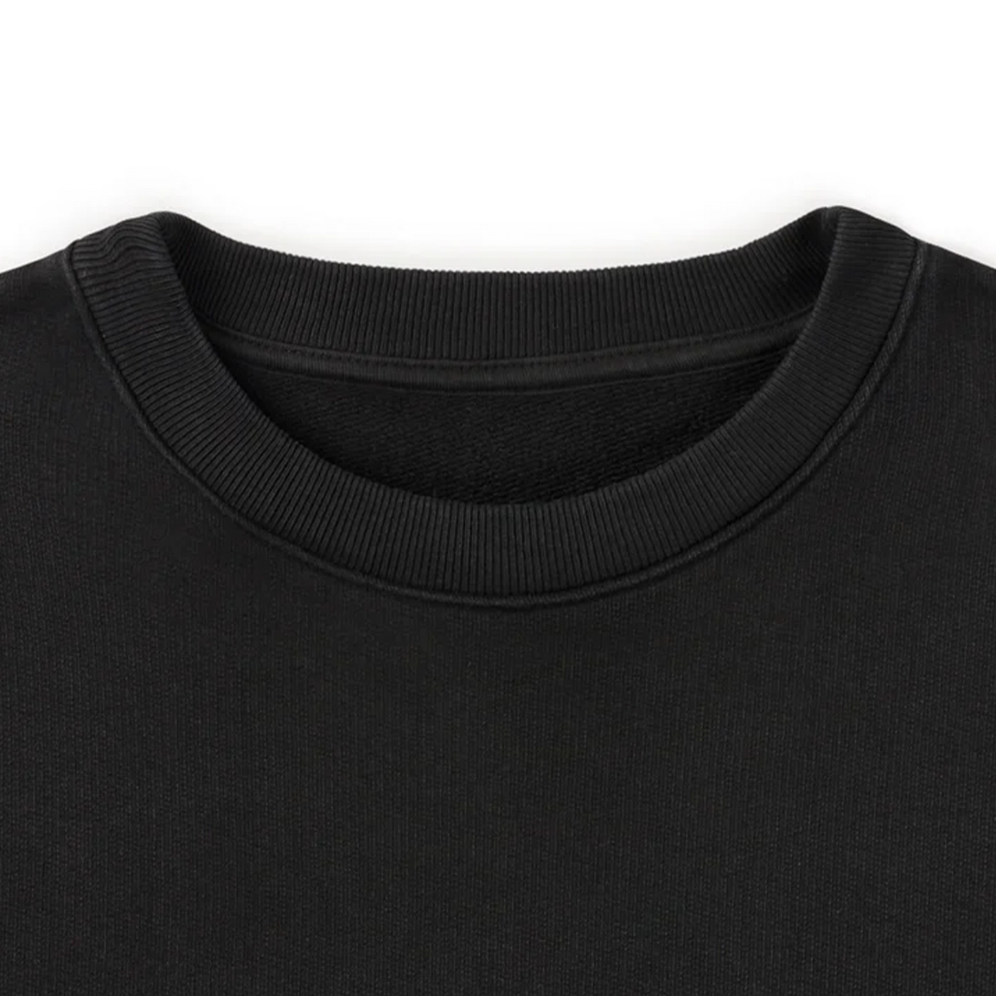 Black Crewneck Unisex Sweatshirt - Basic