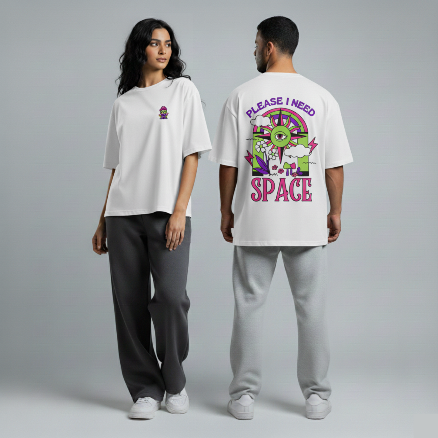 Oversized Unisex T-Shirt – I Need Space
