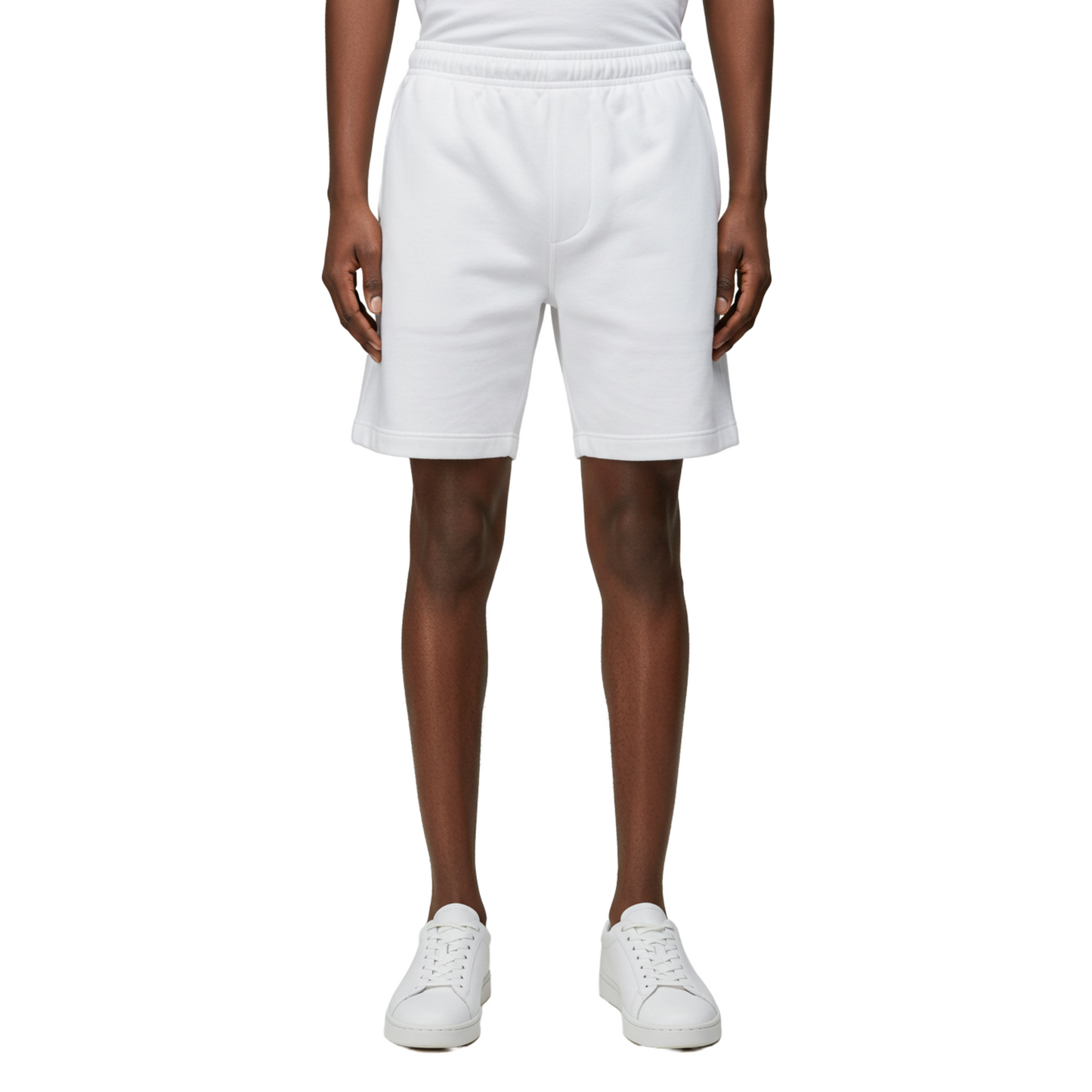 Unisex Jogging Shorts (White)
