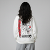 White Crewneck Unisex Sweatshirt - Samurai