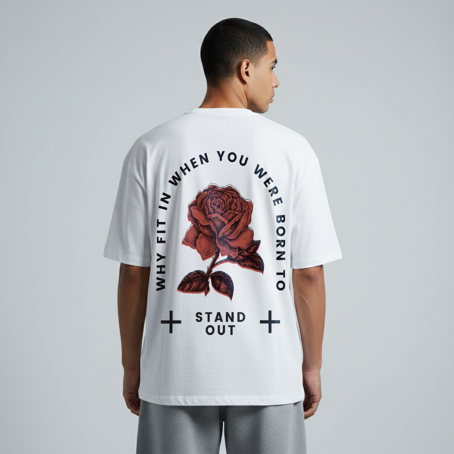 Oversized Unisex T-Shirt – Standout Rose