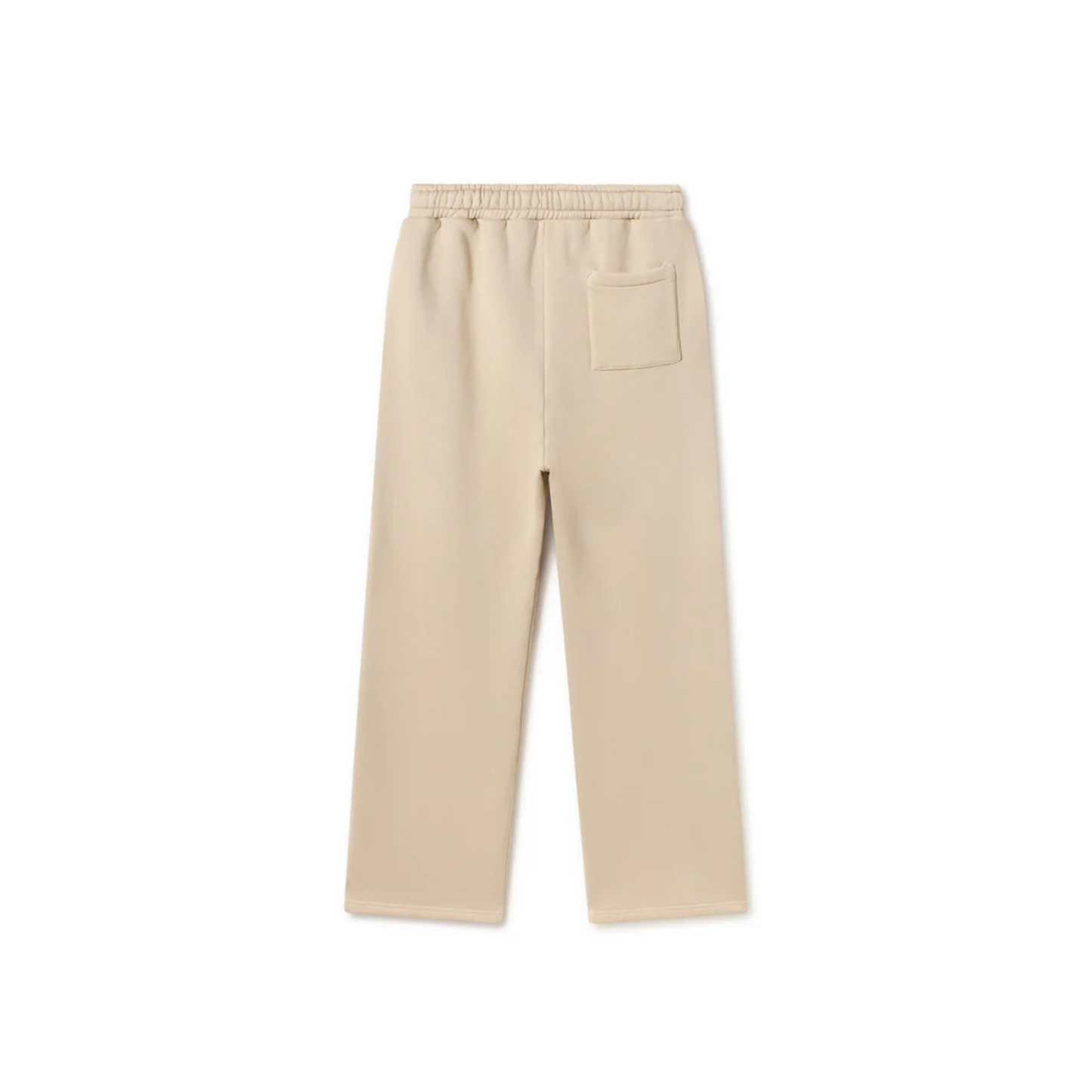 Beige Unisex Straight Leg Sweatpants - Basic