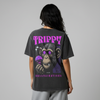 Washed Oversized Unisex T-Shirt - Trippy Chimpanzee
