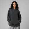Washed Oversized Unisex Hoodie - Dark Grey