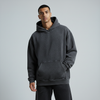 Washed Oversized Unisex Hoodie - Dark Grey