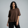 Premium Heavy Oversized Unisex T-Shirt - Brown
