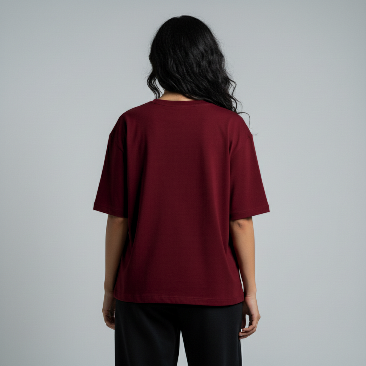 Premium Heavy Oversized Unisex T-Shirt - Burgundy
