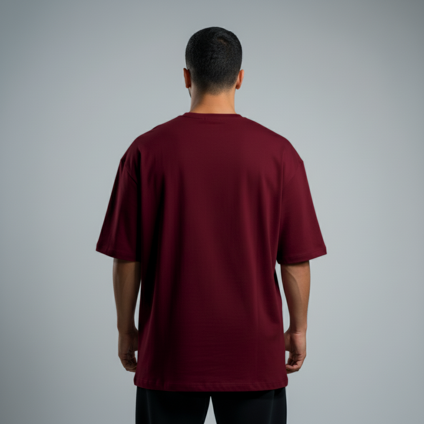 Premium Heavy Oversized Unisex T-Shirt - Burgundy