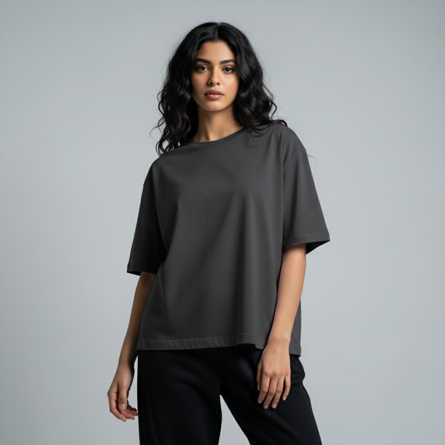 Premium Heavy Oversized Unisex T-Shirt - Dark Grey