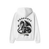 White Oversized Unisex Hoodie - Dracarys