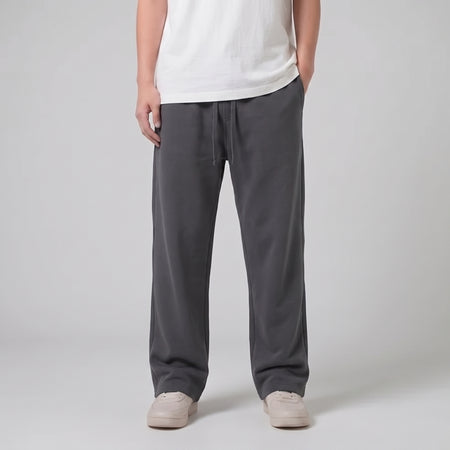 Straight Leg Unisex Summer Sweatpants - Dark Grey