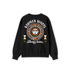 Black Crewneck Unisex Sweatshirt - Karma's wheel