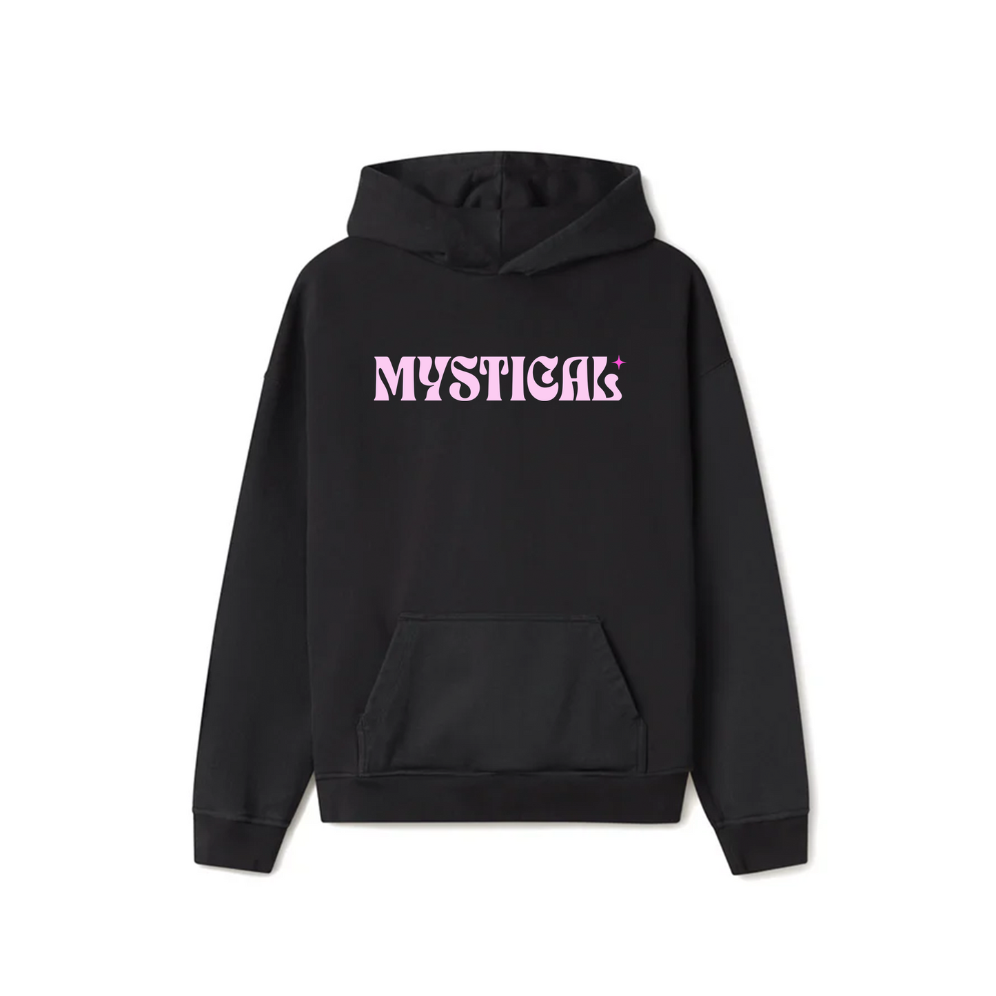 Black Oversized Unisex Hoodie - Mystical