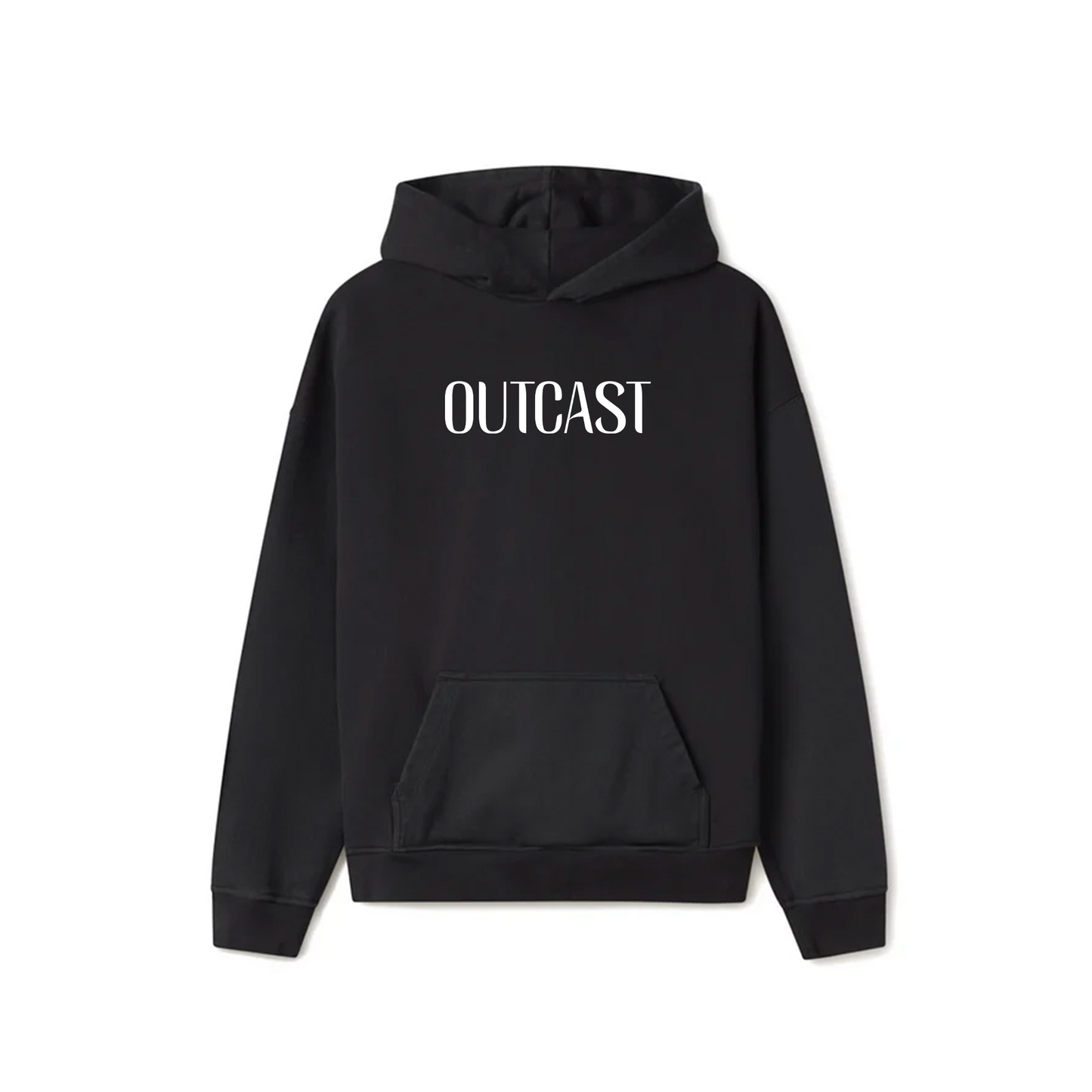 Black Oversized Unisex Hoodie - Outcast