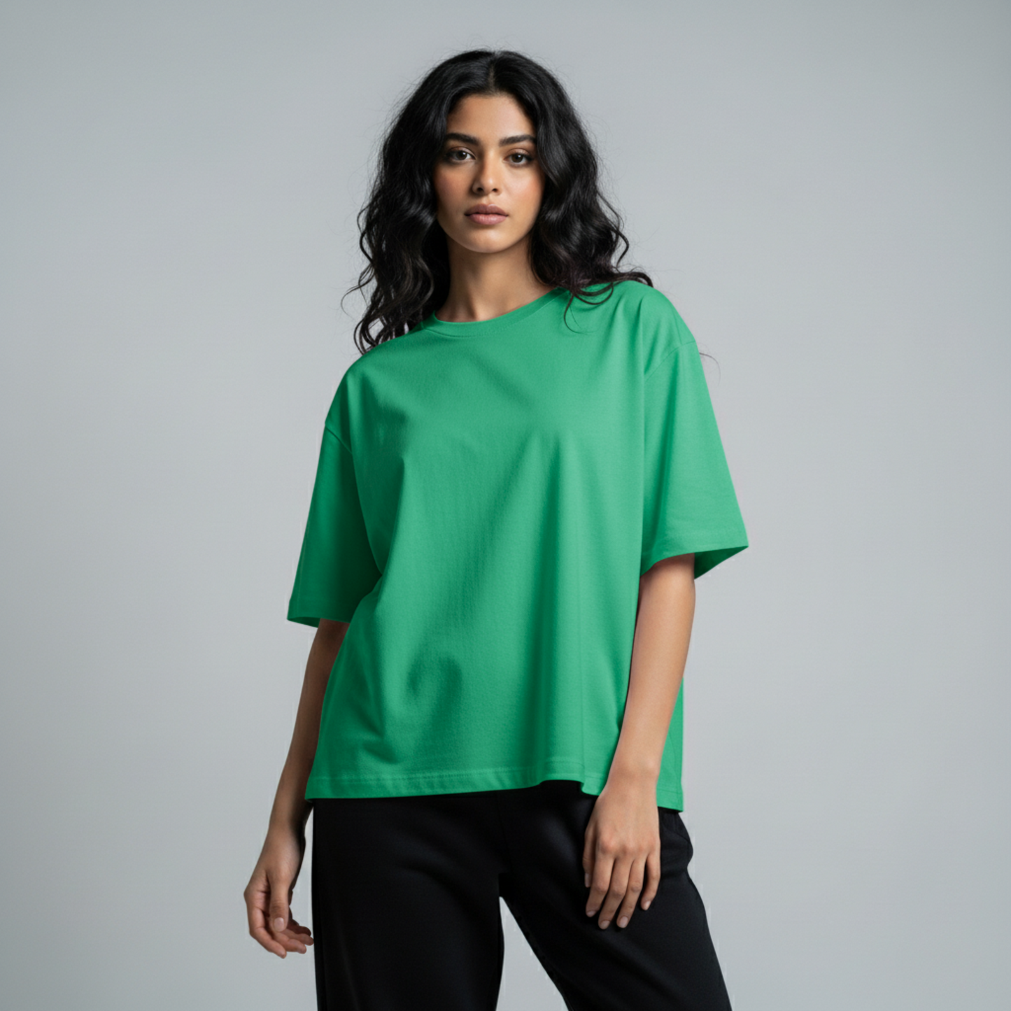 Oversized Lightweight Unisex T-Shirt - Green