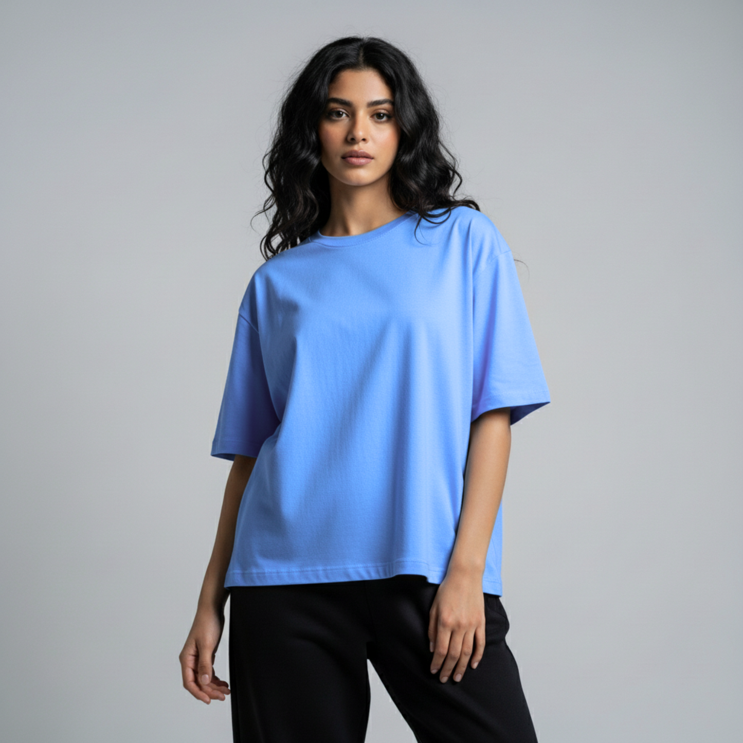 Premium Heavy Oversized Unisex T-Shirt - Sky Blue