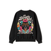 Black Crewneck Unisex Sweatshirt - The boogie cat