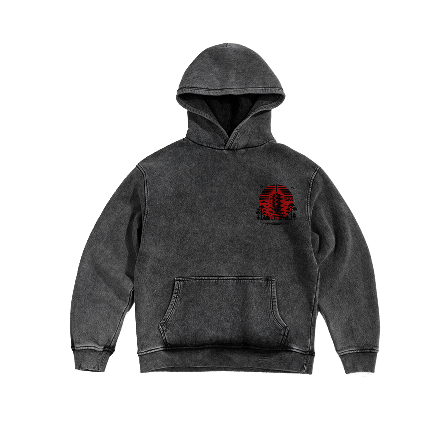 Washed Oversized Hoodie - Tokyo