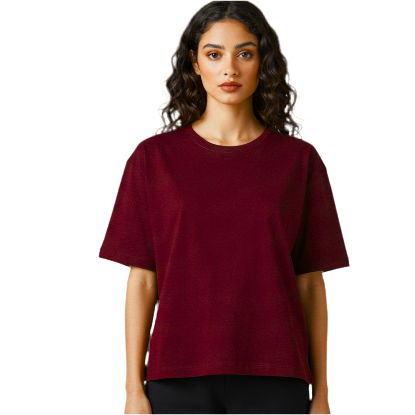 Premium Heavy Oversized Unisex T-Shirt - Burgundy