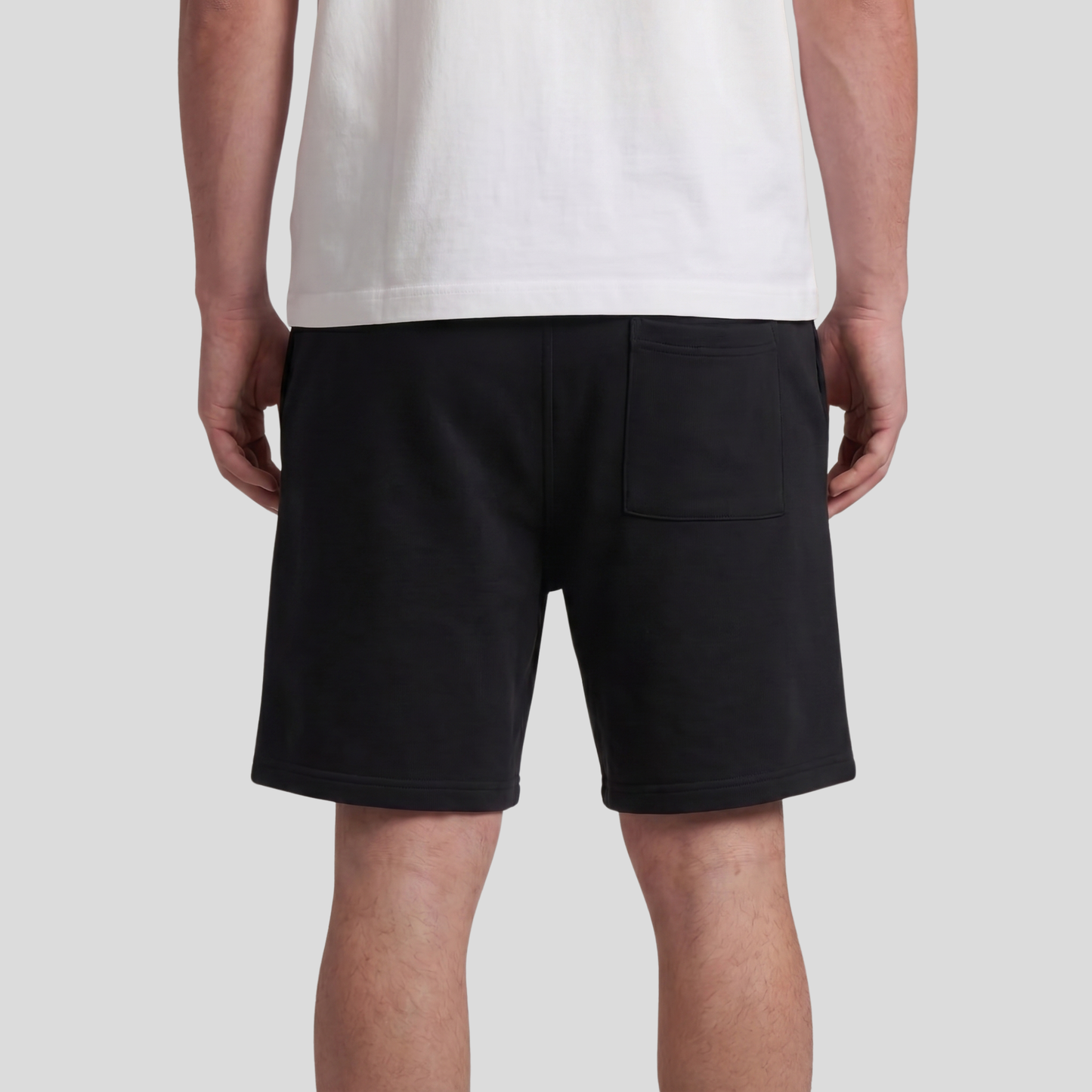 Black Unisex Regular Summer Shorts