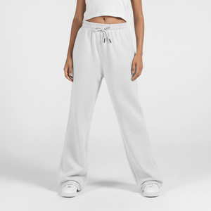 Baggy Unisex Wide Leg Sweatpants - Heather Grey