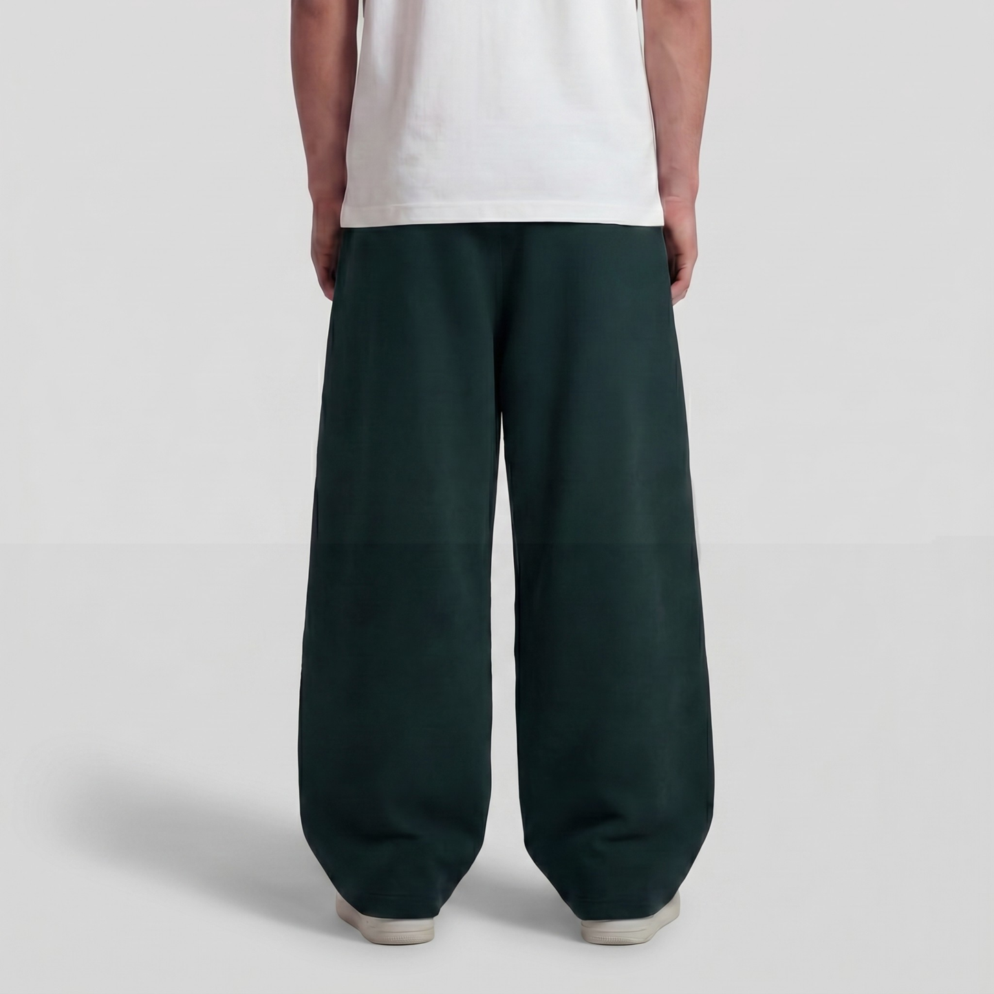 Baggy Unisex Wide Leg Summer Sweatpants - Dark Green