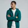 Teal Unisex Zip Up Hoodie